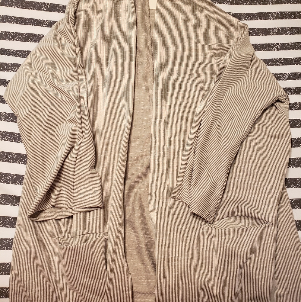 Donni Ribbed Sweater Jacket NWT
